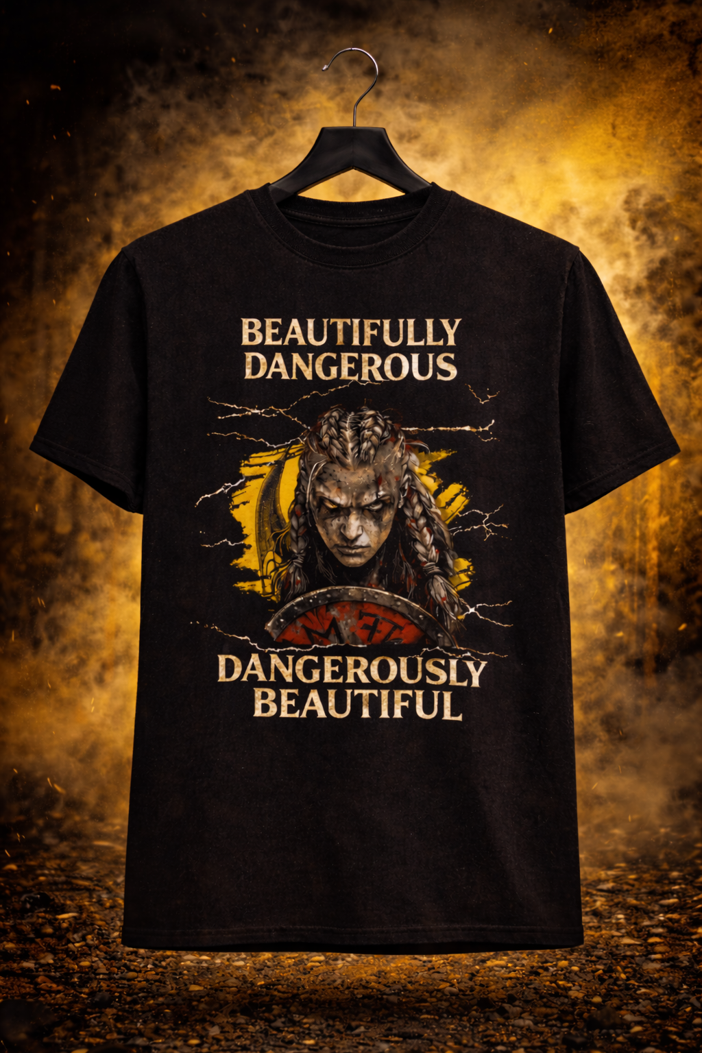 Beautifully Dangerous Viking Warrior Graphic T-shirt