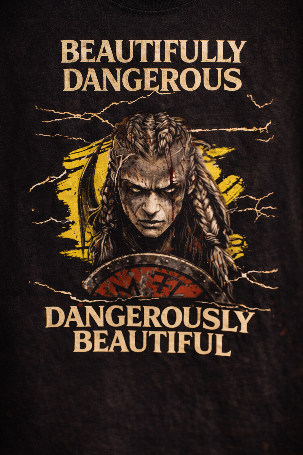 Beautifully Dangerous Viking Warrior Graphic T-shirt