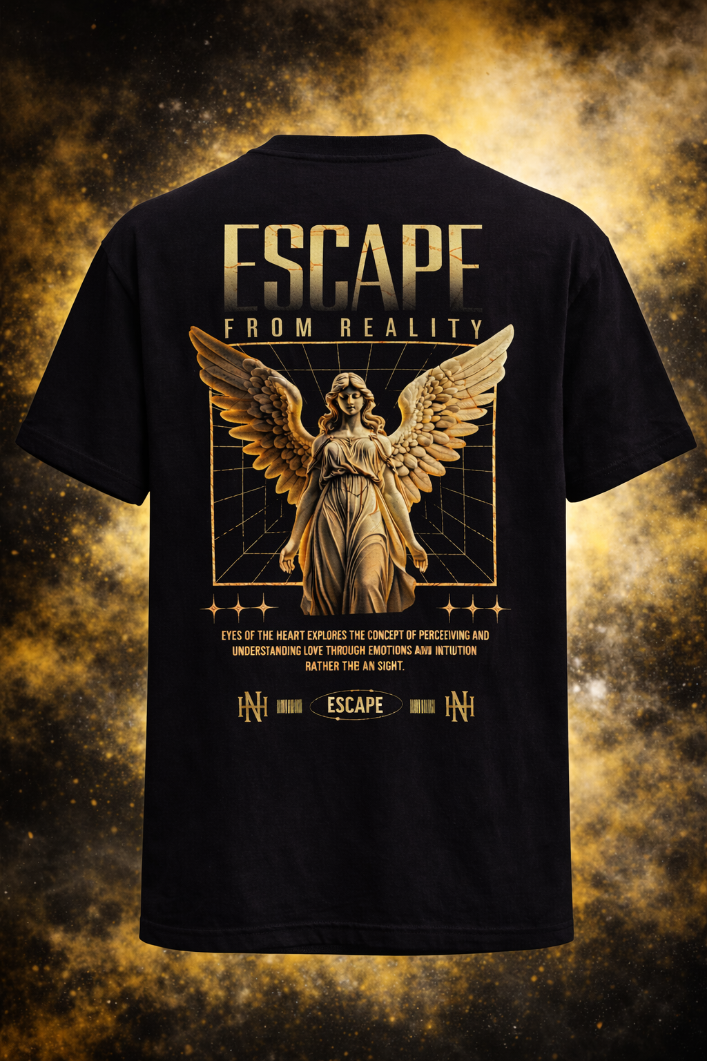 Escape From Reality – Angel Wings Graphic T-Shirt